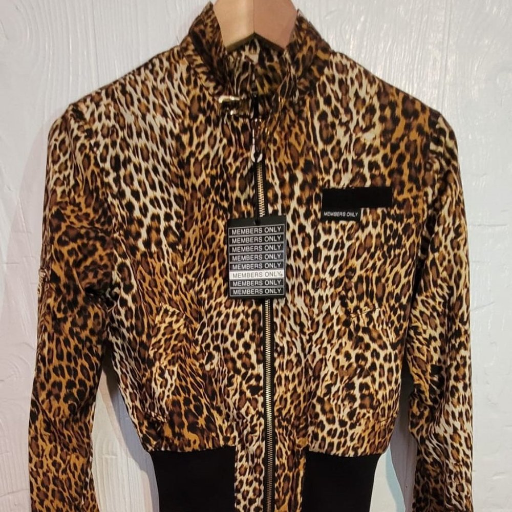 Animal print (2 styles)  Members Only jacket for women